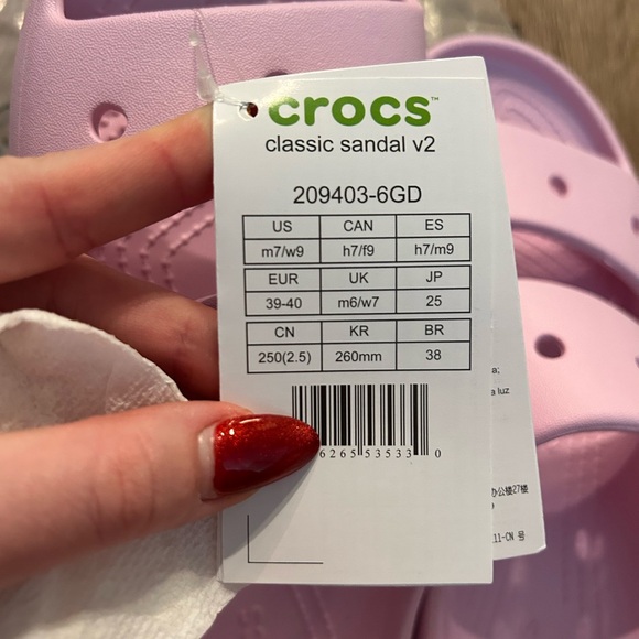 Croc Ballerina Pink Sandals - Picture 4 of 4